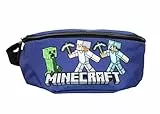 Sac banane Aida's pour Minecraft-Officiel, cadeau parfait pour gamer, design coloré et fonctionnel, accessoire idéal pour les fans de Minecraft, bleu, sac banane pour garçons
