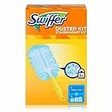 Swiffer Attrape et Retient Kit de Dépoussiérage (1 Manche et 3 Recharges)