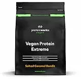 Protein Works - Protéine Végane Extrême | Mélange de vitamines ajouté | Qualité première | Shake de protéines végétales | 57 Servings | Caramel Salé | 2kg