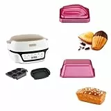 Tefal Cake Factory Four à gâteau intelligente KD804910, 5 programmes automatiques + 11 moules CreaBake et 1 moule à partager