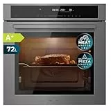 Cecotec Four encastrable 60cm Bolero Hexa SM406000 Edge+ A+. 2900W, 72L, 12 Fonctions, Steak Master, Pizza Master, Steam Assist, Steam EasyClean, Mode Eco et Décongélation, Minuterie électronique