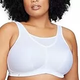 Glamorise 1066 Soutien-gorge de Sport - femme, Blanc, 105F