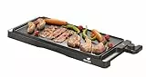 SENYA Plancha Electrique XL 2200W, Grande surface de cuisson 51 x 25 cm Antiadhésive, Revêtement effet pierre, Plancha Grill, Thermostat réglable, Nettoyage compatible Lave-vaisselle, Noir