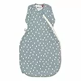 Tommee Tippee Gigoteuse Originale Grobag pour Nouveau-né, 0-3 m, 2,5 TOG, Design sain pour Les Hanches, Tissu Doux Riche en Bambou, moucheté Bleu Marine