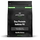 The Protein Works – Protéine de Soja 90 – Protéine Pour Végétaliens et Végétariens – Shaker et Cuillère Doseuse Gratuits - Vanille Crème - 2kg