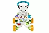 Fisher-Price Mon Trotteur Zèbre| Jouet Evolutif et Interactif Coloré, Lumineux et Musical Pour Apprendre à Marcher à Bébé, Version: Anglais, Emballage réduit, GXC31