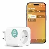 Meross Prise Connectée (Type E), 16A Prise WiFi Compatible avec Apple HomeKit, Alexa et Google Home, Prise Intelligente avec Mesure de Consommation Électrique, Commande Vocale et Contrôle à Distance