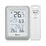 Thermomètre Hygromètre Numérique Intérieur Extérieur, Station Météo Sans Fil Numérique, Température Humidité Moniteur Avec Capteur à Distance De 100M, Affichage Rétro-éclairage