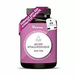 Acide Hyaluronique Pur 400 mg Vegan – Anti-Âge & Hydratation - Formule Haute Absorption – 60 Comprimés – Fabriqué en France - Vitavea