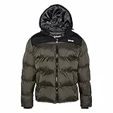 SCHOTT NYC Utah2b Doudoune Capuche Kids EMPIECEMENT Epaule Schott, Kaki, 16 Ans Mixte Enfant