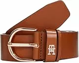Tommy Hilfiger Ceinture Femme Essential Effortless 3,5 cm Boucle Ardillon, Marron (Cognac), 90 cm