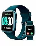 GRV Montre Connectée Homme avec Appel Bluetooth Smartwatch Sport Compatible avec Samsung Huawei Xiaomi Android iOS Podometre Montre Cardiofrequencemetre Etanche IP68 Notification Chronomètre Bleu