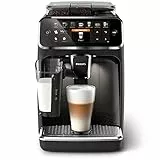 Philips Série 5400 Machine Expresso - Café à Grain - LatteGo Mousseur à Lait, 12 Spécialités de Café, Affichage Intuitif, 4 Profils Utilisateur, Noir (EP5441/50)