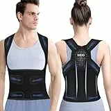 Posture Correcteur Dos Homme Femme: Ceinture Dorsale Maintien du Dos Droit - Redresse Tenir Soutien Lombaire Invisible Orthese - Respirant et Réglable Redresseur Cou Dorsale et Des Épaules Taille XL