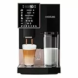 Cecotec Machine a Cafe Grain Cremmaet Compactccino Black Rose.19 barres,Thermoblock, Grains de café fraîchement moulus avec Plug&Play,Réservoir de café de 150gr avec moulin, 1,1 L d'eau,400ml de lait
