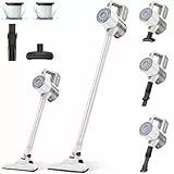 VersLife S6PRO Aspirateur Balai sans Fil, Aspirateur sans Fil Puissant 30Kpa avec 30 Min d'Autonomie, 4 en 1 Aspirateur Balai sans Sac, pour Les Poils d’Animaux, Tapis, Sols (Blanc)