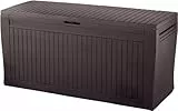 Keter 231317 Coffre Comfy Marron, 116,7 x 44,7 x 57 cm