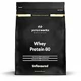 THE PROTEIN WORKS Whey Protéine 80 (Concentré) | 82% de protéines | Shake à faible teneur en sucre et à forte teneur en protéines | Nature | 2kg