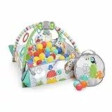Bright Starts, 5-en-1 Your Way Ball, jeu d'activités et fosse à balles pour bébé, comprend 7 jouets, du nouveau-né au jeune enfant