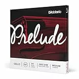 D'Addario Bowed Jeu de cordes pour violoncelle D'Addario Prelude, manche 3/4, tension Medium