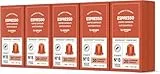 by Amazon Capsules de café Espresso compatibles avec Nespresso, capsule en aluminium, torréfaction légère, 100 Pièces, 5 lot de 20 - Certifié Rainforest Alliance