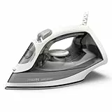 Philips Fer à Vapeur Série 2000 - Jusqu'à 25g/min de Vapeur Continue. 2000W. Réservoir d'Eau 250 ml. Défroissage Rapide. 4 Réglages. Semelle Céramique. Léger pour Repassage Facile. Gris (DST2020/80)