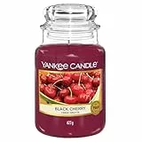 Yankee Candle bougie parfumée Cerise griotte | Format jarre | Bougie longue durée jusqu’à 150 heures de combustion |Cadeaux de la fête des mères