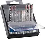 Bosch 10x Kit de lames de scie sauteuse PRO Hardwood and Laminate (pour Bois dur, Parquet, Longueur 83 mm, Professional Accessoire Scie sauteuse)