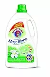 CHANTECLAIR Lessive Musc Blanc 40 Lavages 2,52 L - Lot de 5