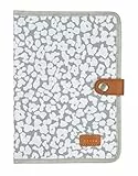 BÉABA, Protège Carnet de Santé, Genève, 2 Poches Intéreieures, Bouton Pression, Tissu Imperméable, Cherry blossom