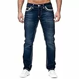 Generisch Jean de loisirs pour homme - Pantalon de sport large et droit - Couleur unie - Respirant - Léger et confortable - Coupe ajustée - Plusieurs poches - Pantalon décontracté - Tendance et
