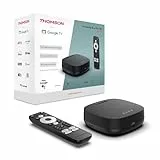 THOMSON Google TV Streaming Box Plus 270, 4K UHD, Haut-Parleur intégré pour Le contrôle Vocal, Netflix, Disney+, Streaming Via Wi-FI, Google Cast, 32 GB mémoire