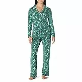 Amazon Essentials x Sofia Grainge Ensembles de Pyjamas de Noël Assortis pour la Famille Femme, Violet Jaspé Grisé Holiday, S