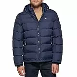 Tommy Hilfiger Doudoune à capuche pour homme en duvet synthétique, tailles standard et grandes tailles, midnight, Medium