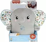 Fisher-Price Peluche éléphant pour bébé Jouet musical portable sons apaisants avec musique et vibrations pour nouveau-nés, vibrations apaisantes, HML65
