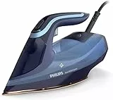 Philips Domestic Appliances Azur 8000 Series Fer À Vapeur - 55 g/min De Vapeur Continue, Effet Pressing Jusqu'à 240 g, 3000 W, Technologie OptimalTEMP, SteamGlide Elite, Bleu Ciel (DST8020/20)