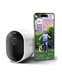 Arlo Pro 5 2K, Caméra de Surveillance WiFi Extérieure Sans Fil, Vision Nocturne Couleur Avancée, Éclairage, Sirène et WiFi Double Bande, Essai Abonnement Secure Inclus, 1 Caméra Blanc