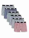 Lower East LE215 Caleçon, Classique à Carreaux (Lot de 6), Homme