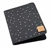 Lässig Housse Carnet de Santé Triangle Gris Foncé