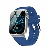 STECEi Montre Connectée Homme Femmes avec Appel Bluetooth, 1.85' Smartwatch avec 110+ Sportifs,Etanche IP68 Smart Watch, Podometre/Cardiofrequencemetre/Sommeil, Montre Sport, Bleu Marine