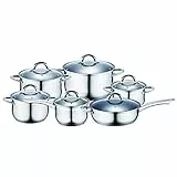 Renberg Alexander Batterie de Cuisine, 12 pièces, Acier Inoxydable