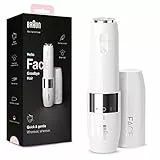 Braun Rasoir Visage Électrique Pour Femme Face Mini FS1000 Blanc, Rapide Et Doux, Pour Les Lèvres Supérieures, Menton Et Joues, Pour Une Application Du Maquillage Plus Facile, Portable