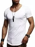 Leif Nelson LN-10952T T-shirt pour homme pour le sport et l'extérieur | T-shirt de sport pour homme à manches courtes et coupe ajustée | Partie des vêtements de sport pour homme | T-shirt pour homme |