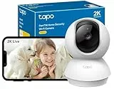 TapoC210Caméra WiFi Intérieure2KQHD 3MP,Rotation360°, Détection de Personne&Pleurs de Bébé,Vision Nocturne,Audio Bidirectionnel,Stockage Cloud&microSD 512Go, Compatible avec Alexa et Google Assistant