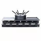 Appareil À Raclette + Fondue 12 Personnes 1650w - DOC234