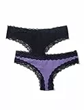 Marque Amazon - Iris & Lilly Belk015m2 - Thong - Femme, Multicolore (Navy Sky/veronica), XL, Label: XL