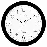 Technoline WT 8000 Horloge murale Radio Pilotee Noir