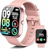 Montre connectée unisexe, 1,91' HD, avec appels entrants et sortants, suivi du sommeil, podomètre, cardiofréquencemètre, tracker 110+ sports, étanchéité IP68, tracker d'activité pour iOS et Android