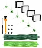 Pièces accessoires de Remplacement aspirateur pour iRobot Roomba, Kit Compatible série et i E5 E6 i7 i7+ i3 i3+ i4 i4+ i6 i6+ j7 j7+ i8 i8+,4 filtre,6 brosses latérales, 1 jeu de brosses en caoutchouc