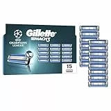 Gillette Mach3 Recharges De Lames De Rasoir Pour Homme, Rasoirs À 3 Lames 15 Recharges De Lames, Lames Plus Résistantes Que L’Acier
